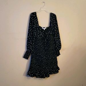 XL polka dot ruffle dress. New with tags